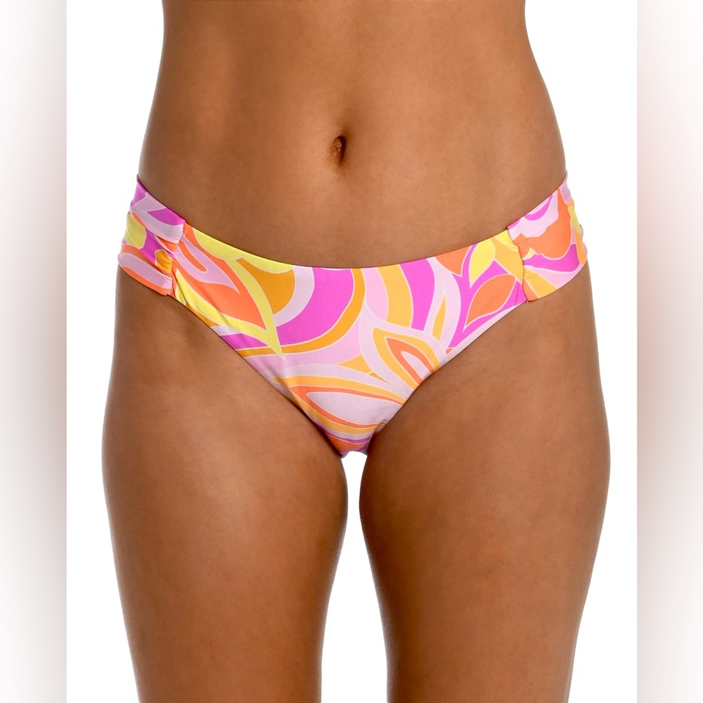 Sunshine 79 Side Shirred Hipster Bottom - Retro Swirl
